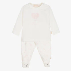 Sophie La Girafe Ivory Cotton 2 Piece Babygrow