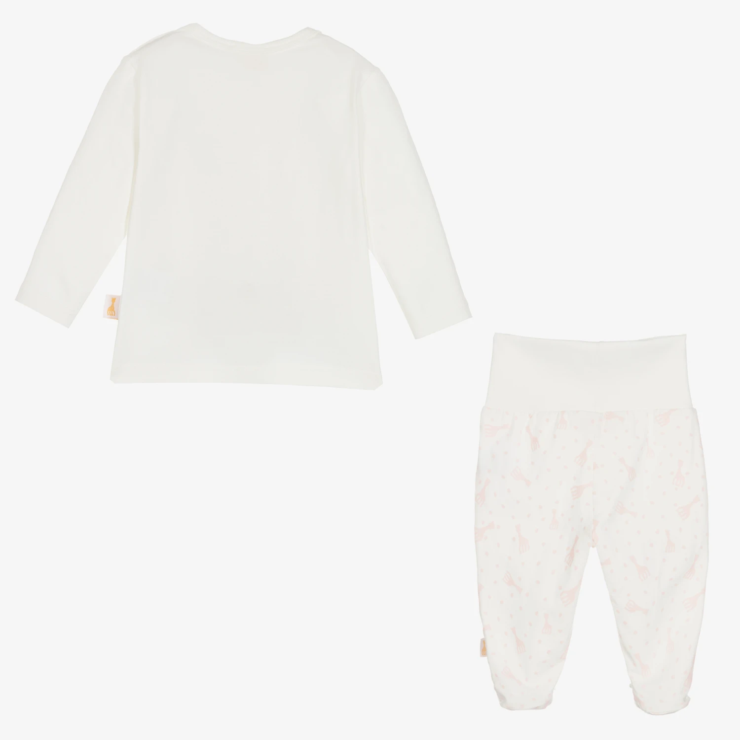 Sophie La Girafe Ivory Cotton 2 Piece Babygrow 3 Sophie La Girafe Ivory Cotton 2 Piece Babygrow - Image 3