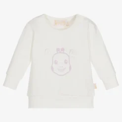 Sophie La Girafe Ivory Cotton Baby Sweatshirt