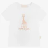Sophie La Girafe Ivory Cotton Logo Baby T-Shirt