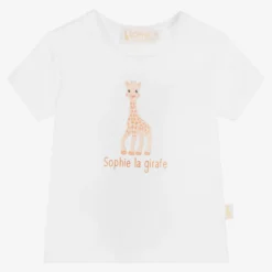 Sophie La Girafe Ivory Cotton Logo Baby T-Shirt