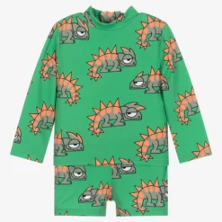 Stella McCartney Kids Baby Boys Green Gecko Swim Set (UPF50+)