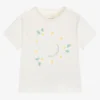 Stella McCartney Kids Baby Girls Ivory Daisy Chain T-Shirt