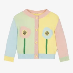 Stella McCartney Kids Baby Girls Pastel Colour Block Cardigan