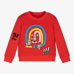 Stella McCartney Kids Red Cotton Baby Sweatshirt