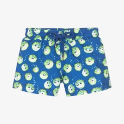 Sunuva Baby Boys Blue Puffer Fish Swim Shorts