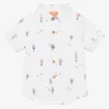 Sunuva Baby Boys White Cotton Shirt