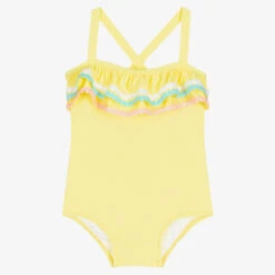 Sunuva Baby Girls Yellow Swimsuit