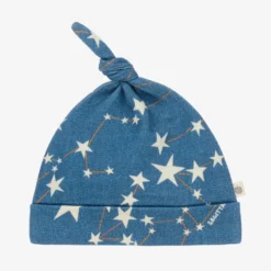 The Bonnie Mob Blue Cotton Jersey Baby Hat