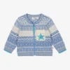 The Bonnie Mob Blue Jacquard Knit Cardigan