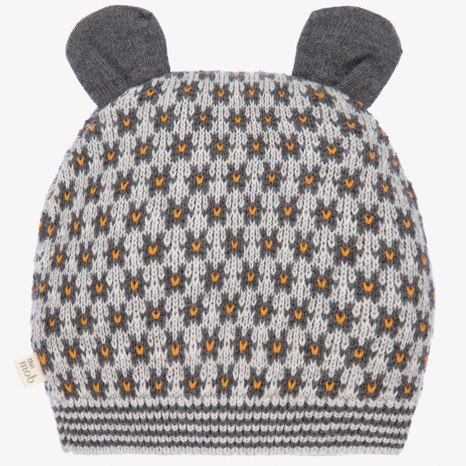 The Bonnie Mob Grey Knitted Cotton Hat 3 The Bonnie Mob Grey Knitted Cotton Hat - Image 3