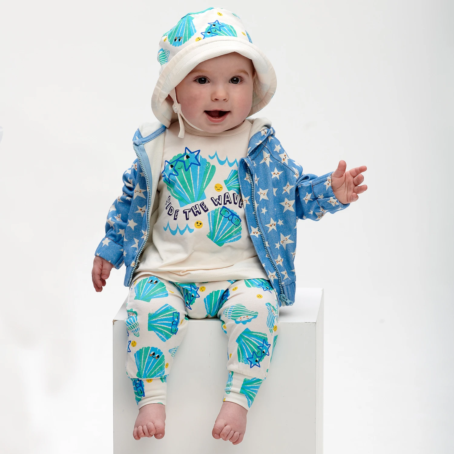 The Bonnie Mob Ivory Organic Cotton T-Shirt 2 The Bonnie Mob Ivory Organic Cotton T-Shirt - Image 2