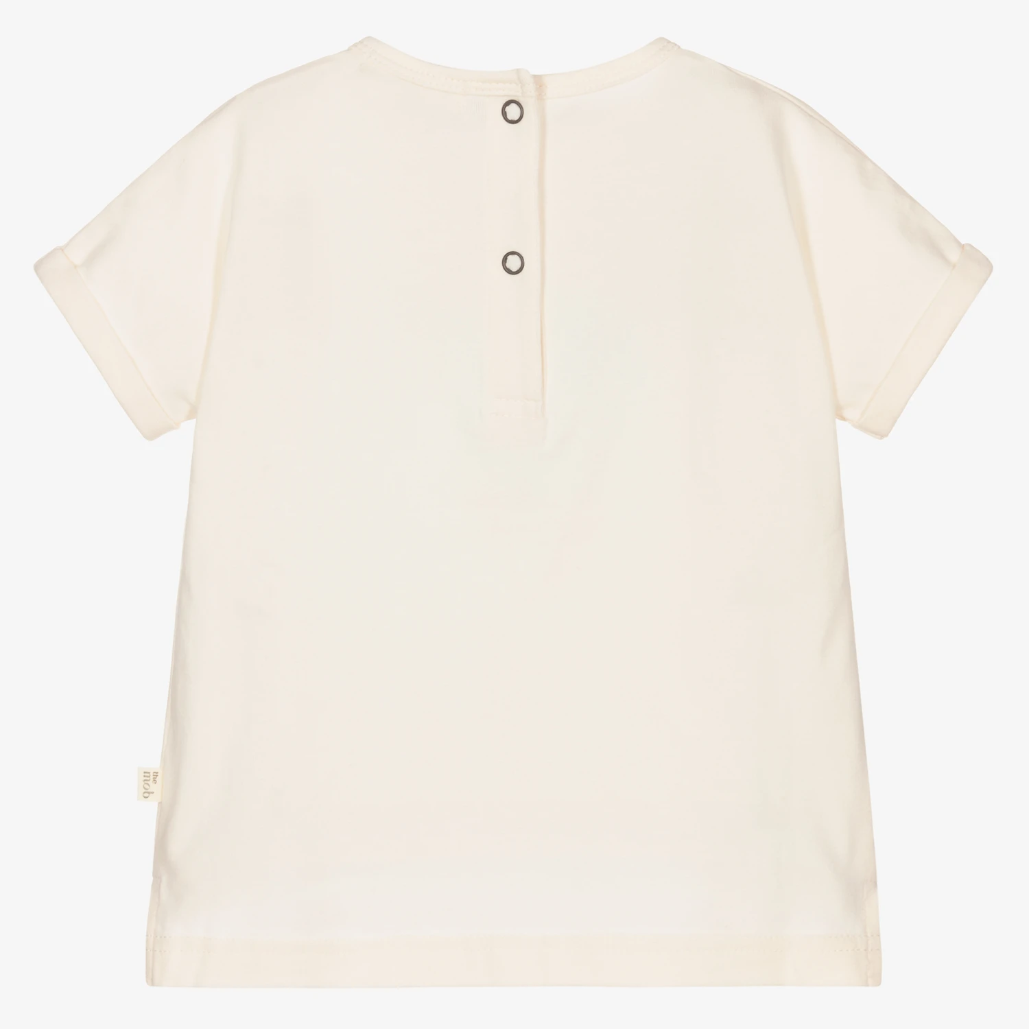 The Bonnie Mob Ivory Organic Cotton T-Shirt 3 The Bonnie Mob Ivory Organic Cotton T-Shirt - Image 3