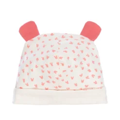 The Bonnie Mob White & Pink Baby Hat