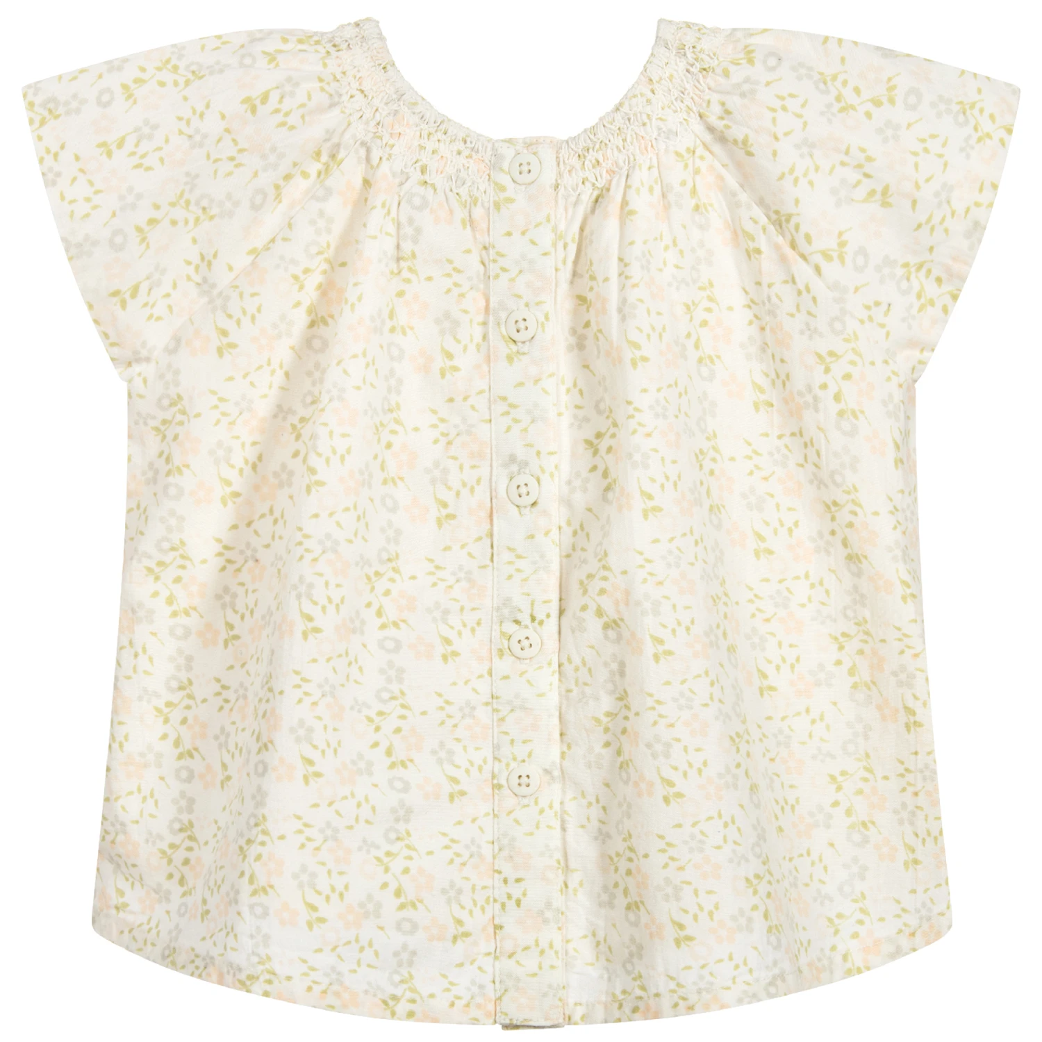 The Little Tailor Baby Girls Cotton Blouse 2 The Little Tailor Baby Girls Cotton Blouse - Image 2