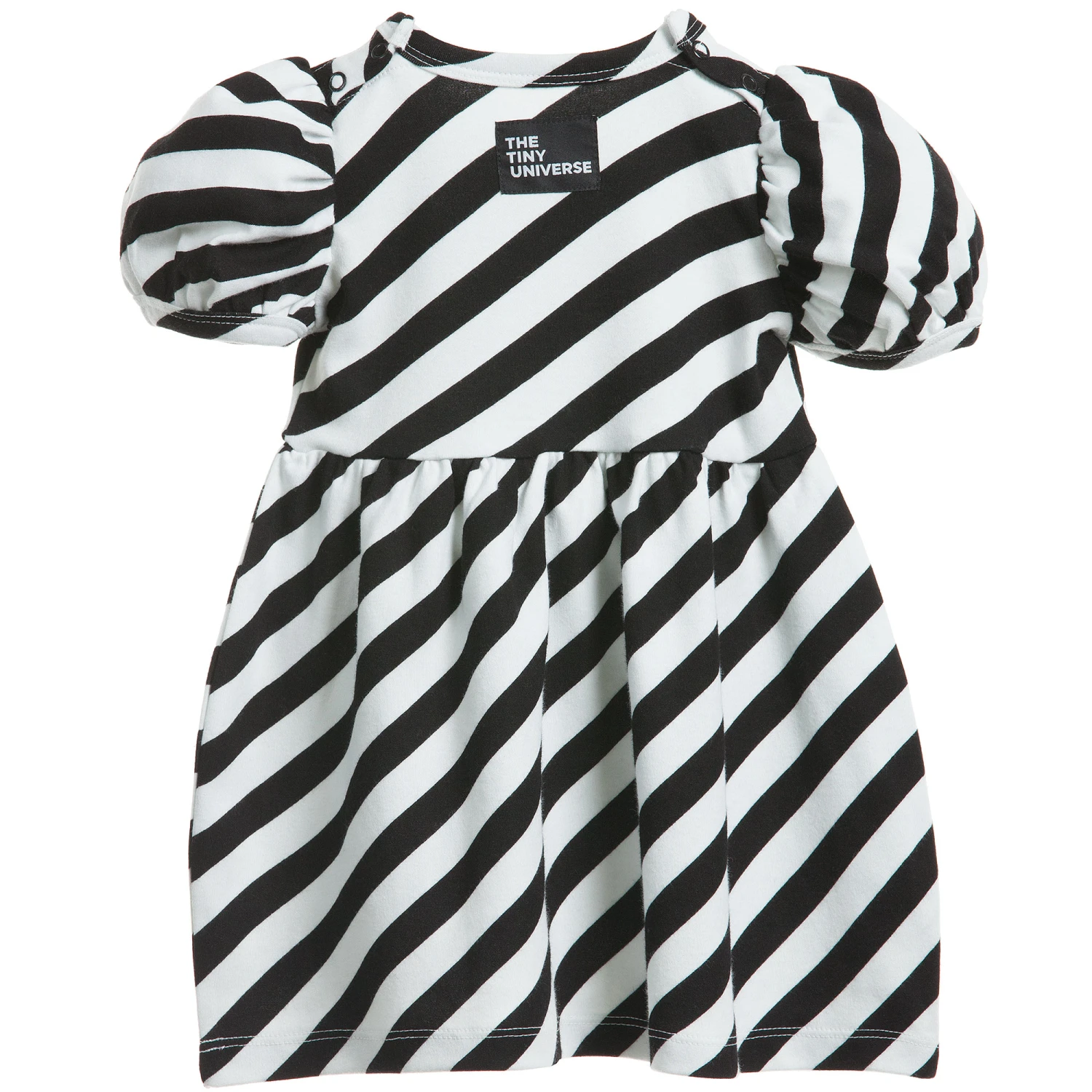 The Tiny Universe Black & White 'The Tiny Stripes' Jersey Dress 3 The Tiny Universe Black & White 'The Tiny Stripes' Jersey Dress - Image 3