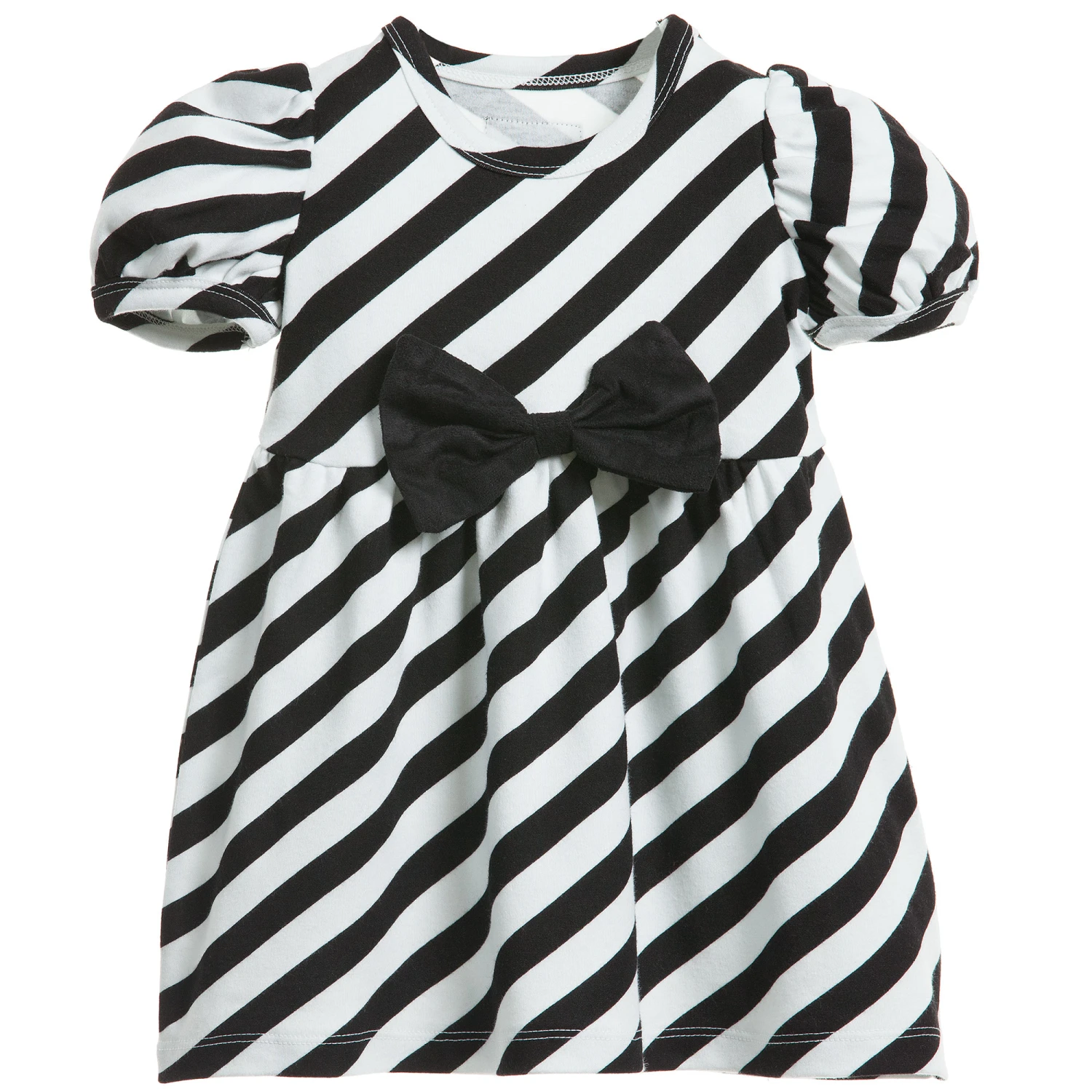 The Tiny Universe Black & White 'The Tiny Stripes' Jersey Dress 1 The Tiny Universe Black & White 'The Tiny Stripes' Jersey Dress