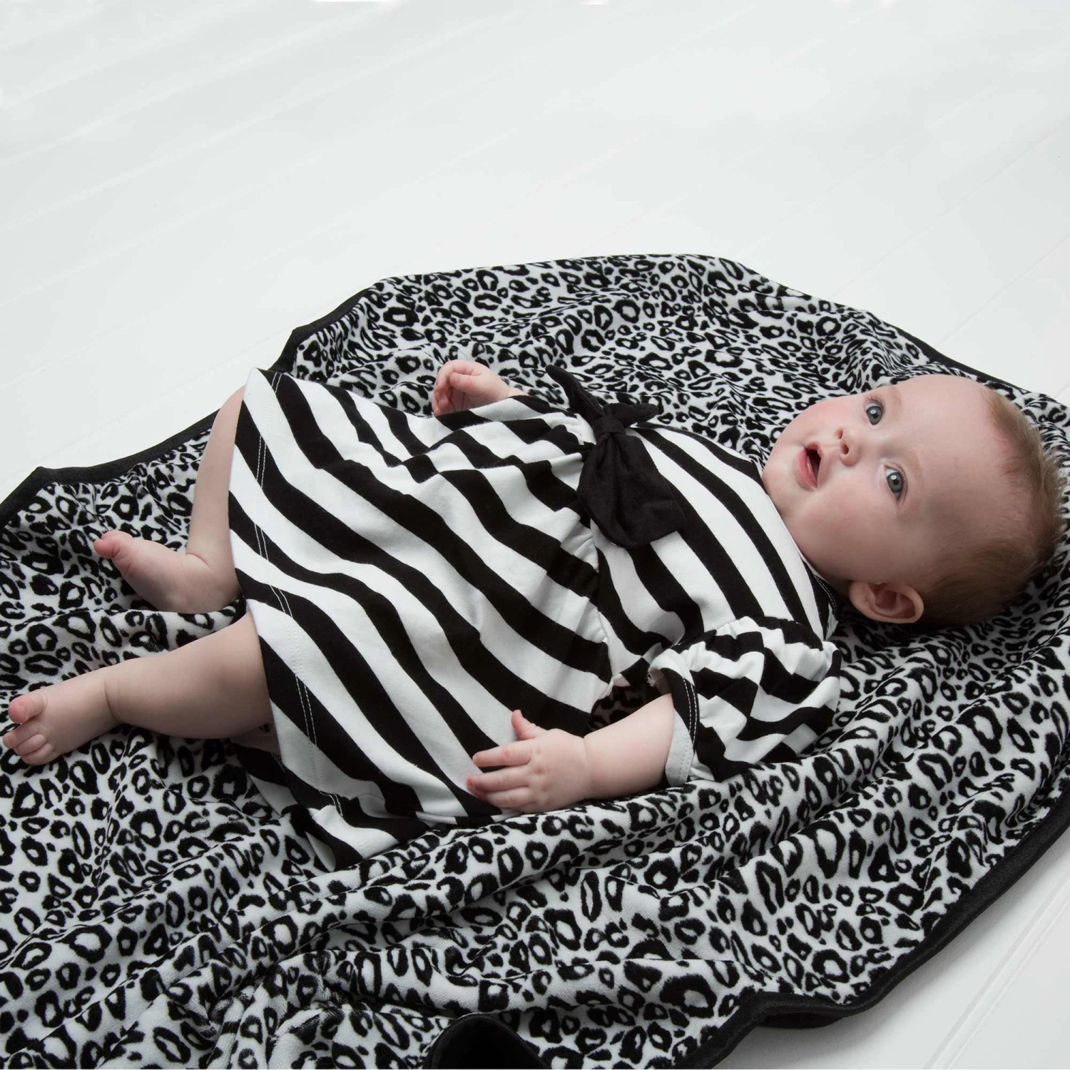 The Tiny Universe Black & White 'The Tiny Stripes' Jersey Dress 2 The Tiny Universe Black & White 'The Tiny Stripes' Jersey Dress - Image 2