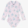 Tutto Piccolo Baby Girls Pink & Blue Swimsuit