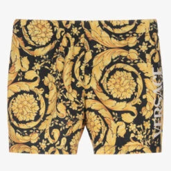 Versace Baby Gold Barocco Swim Shorts