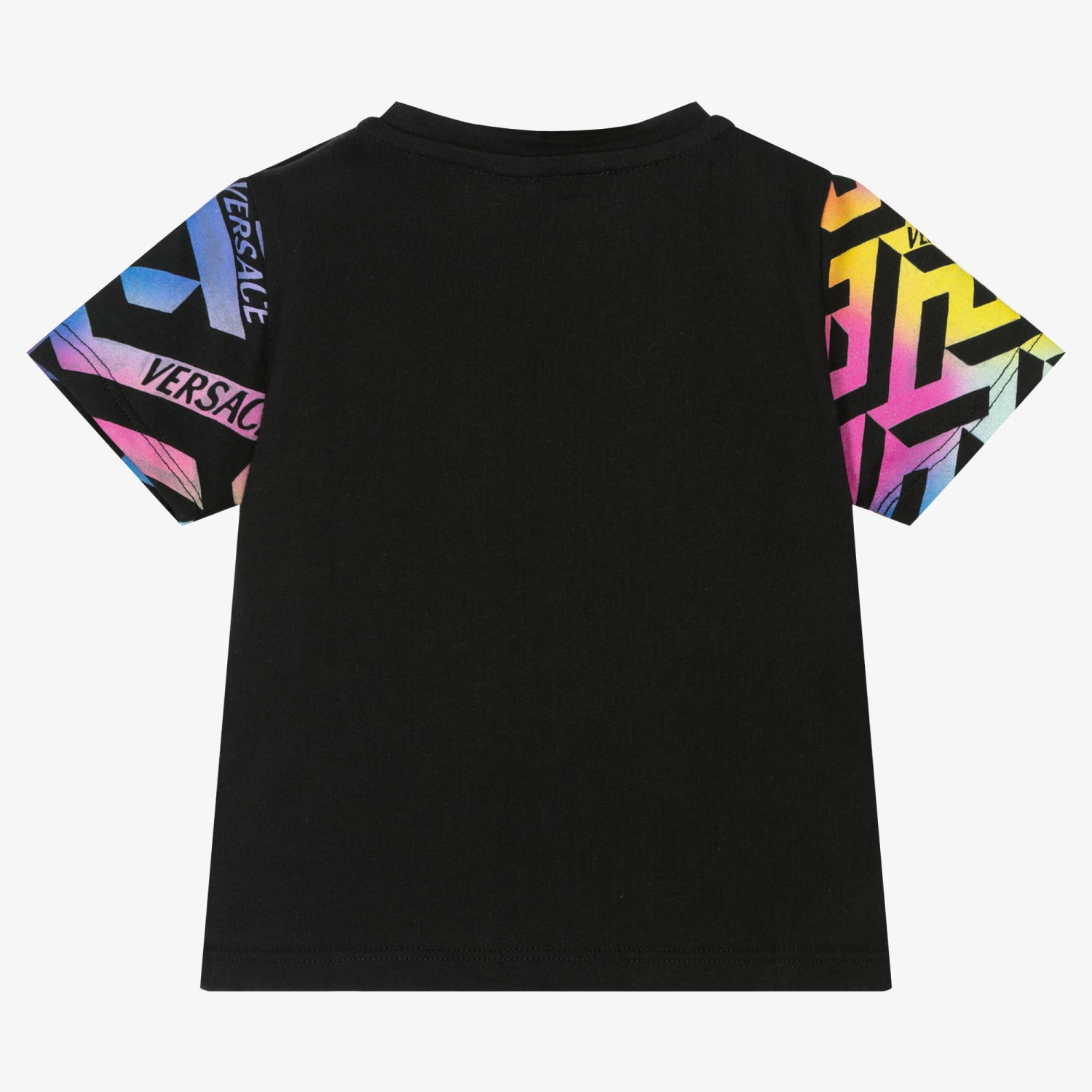 Versace Black Greca Logo Baby T-Shirt 2 Versace Black Greca Logo Baby T-Shirt - Image 2