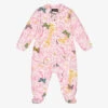 Versace Girls Pink Baroque Babygrow