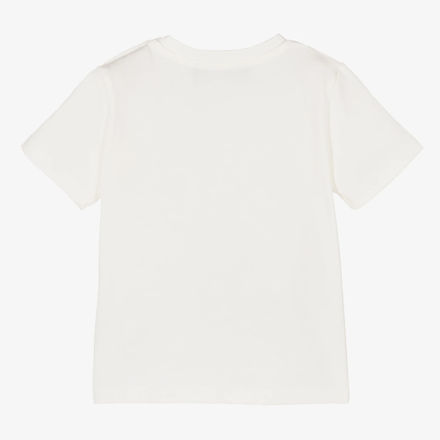 Versace White Cotton Safety Pin Logo Baby T-Shirt 2 Versace White Cotton Safety Pin Logo Baby T-Shirt - Image 2