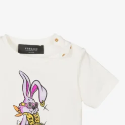 Versace White & Pink Bunny Baby T-Shirt -BloomBabe Cloth Store versace white pink bunny baby t shirt 497501 09637e9f86dfcd14eaa80d4d166fadd6a73a0341