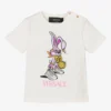 Versace White & Pink Bunny Baby T-Shirt