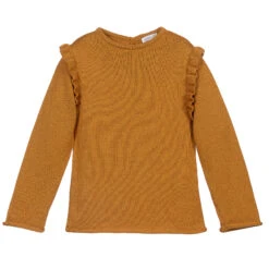 Wedoble Girls Yellow Wool Knit Sweater