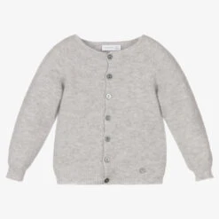Wedoble Grey Cashmere Baby Cardigan