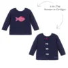 Week-end à La Mer Baby Girls Navy Blue Top
