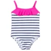Week-end à La Mer Blue & White Striped Swimsuit
