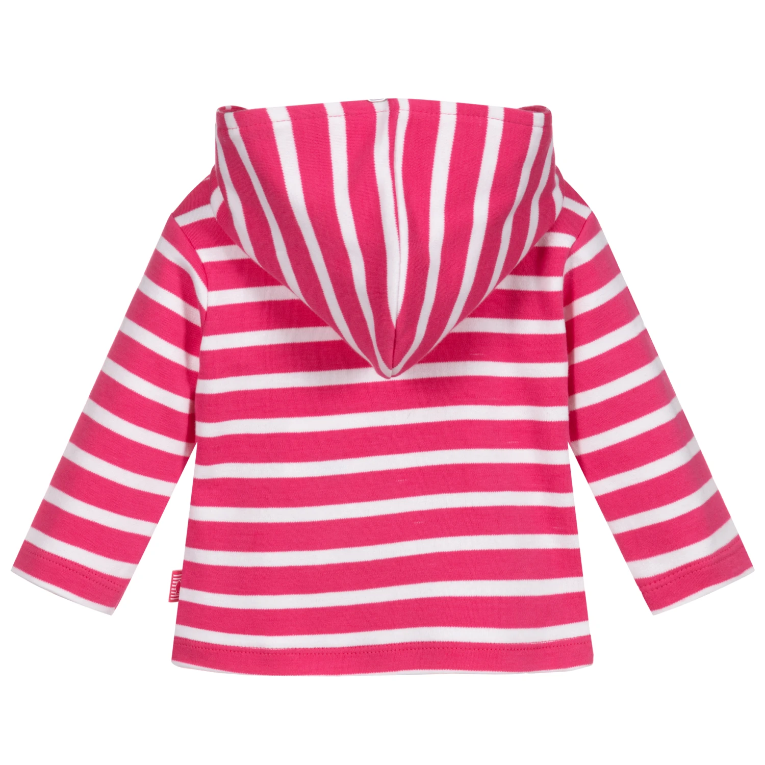 Week-end à La Mer Pink Striped Zip-Up Top 2 Week-end à La Mer Pink Striped Zip-Up Top - Image 2