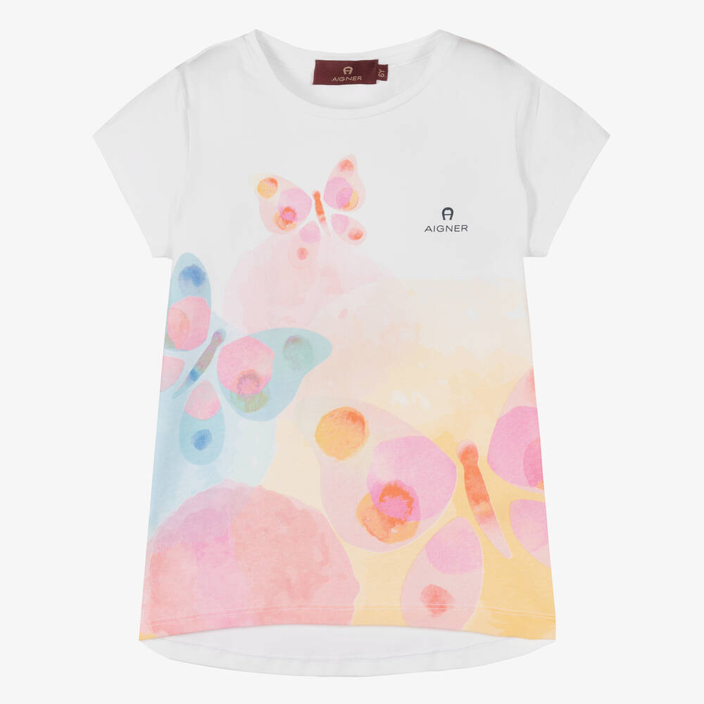 BloomBabe Cloth Store -BloomBabe Cloth Store aigner girls white logo t shirt 482899 9ac0dd4f805f02121f39f0631c13f93b578060fb